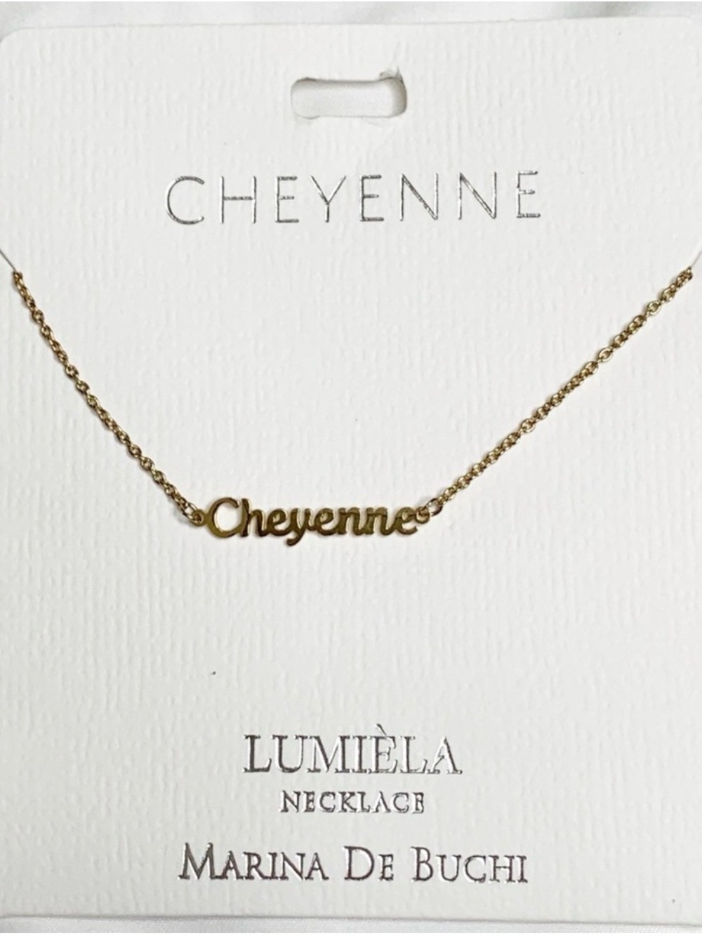 Lumiela “Cheyenne” Personalized Necklace